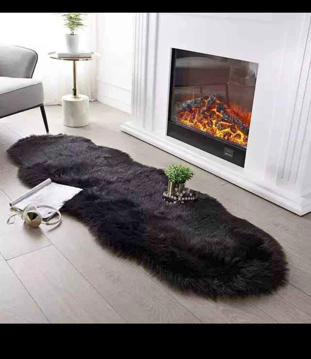 Soft Irregular Rugs For Bedroom Plush Floor Foot Mats Faux Fur Wool Carpets Living Room Lounge Fluffy Bedside Rug Sofa Cushion