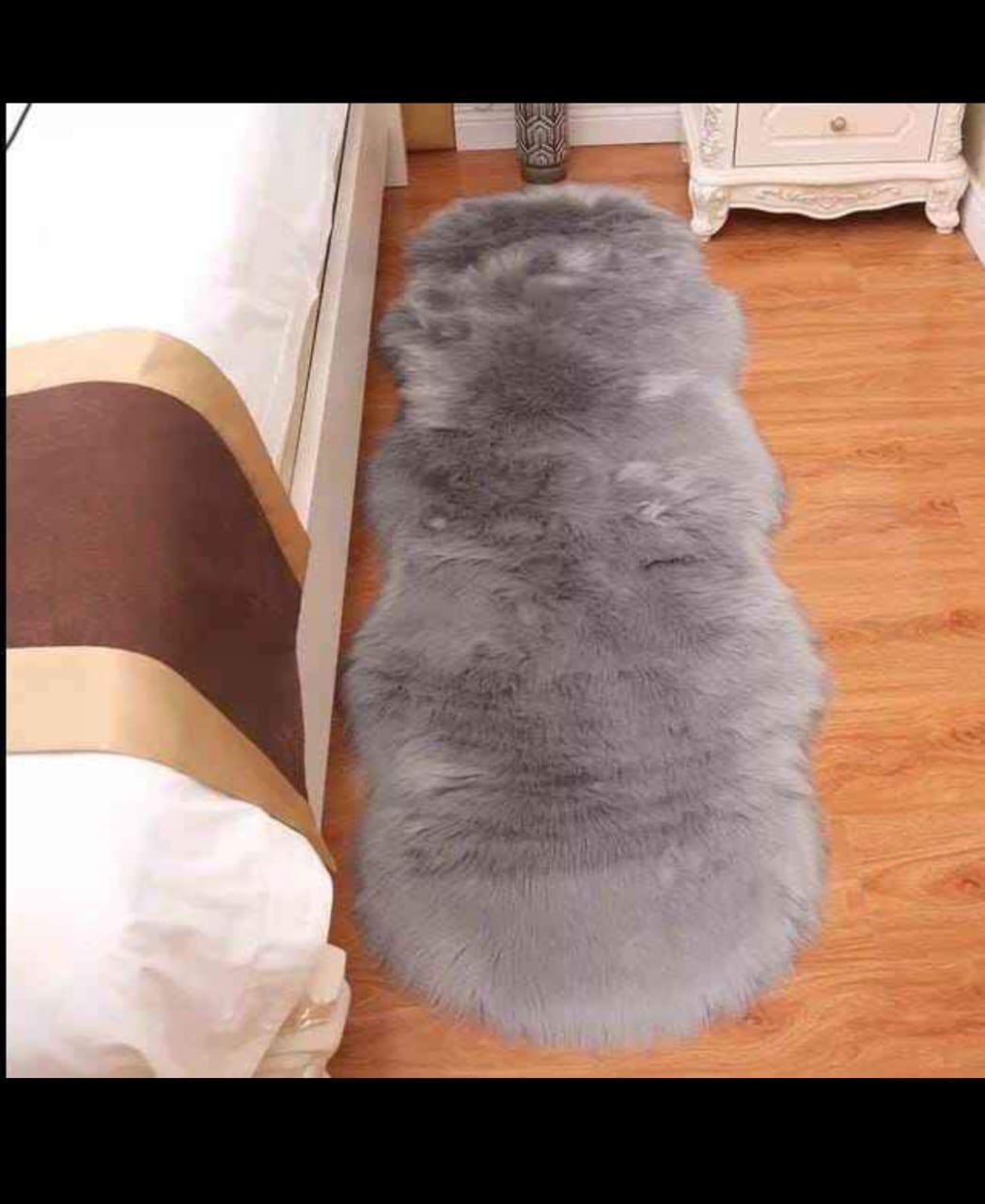 Soft Irregular Rugs For Bedroom Plush Floor Foot Mats Faux Fur Wool Carpets Living Room Lounge Fluffy Bedside Rug Sofa Cushion