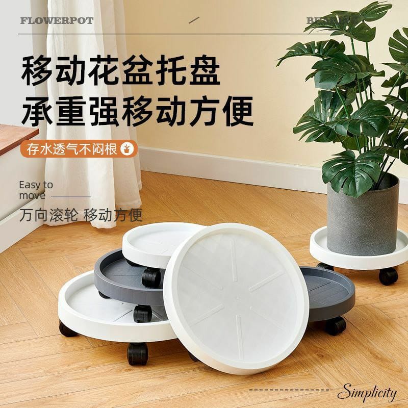 Heavy Duty Multipurpose Gas Cylinder Trolley – 4 Wheel Portable Gas Stand (White)