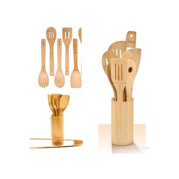 Bamboo Mwiko Set – Eco-Friendly Traditional African Cooking & Serving Set