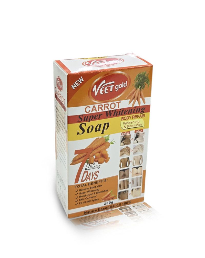 VEET GOLD Carrot Skin Super Whitening Soap