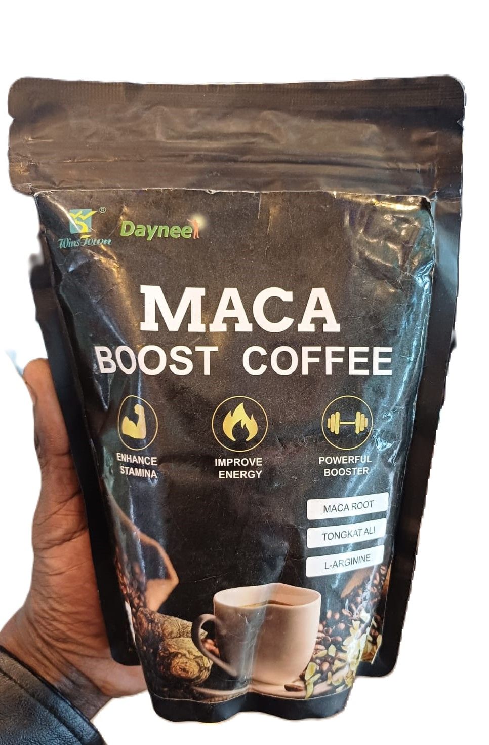 Maca BOOST COFFEE ENHANCE STAMINA IMPROVE ENERGY POWERFUL BOOSTER ROOT TONGKAT ALI L-ARGININE KOJIC ACID Plus+