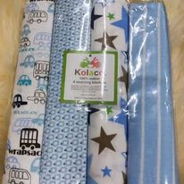 4PCS Cotton Flannel Baby Receiving Wraps