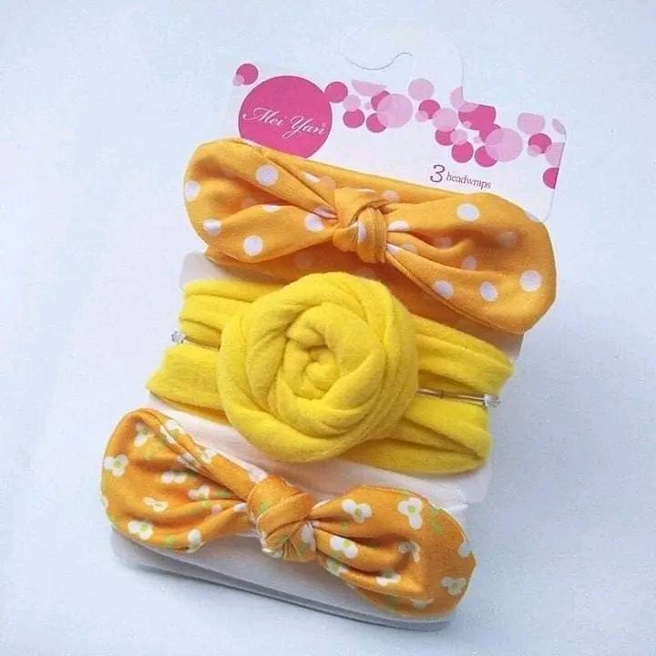 3Pcs Baby Girls Bowknot Headbands Set Baby Turban Headband Set-Bowknot Hairband Soft Cute Headwear Elastic for Newborn/Girls/Kids Gift