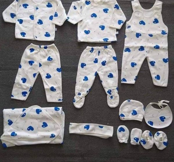11 Pcs Newborn Baby Clothes Receiving Set Made of cotton