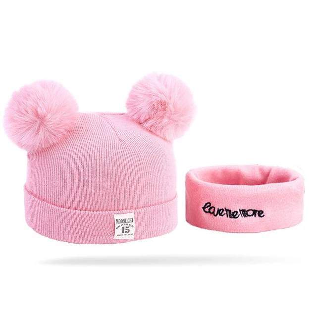 Unisex Baby Hat With Scarf set newborn hat and scarf