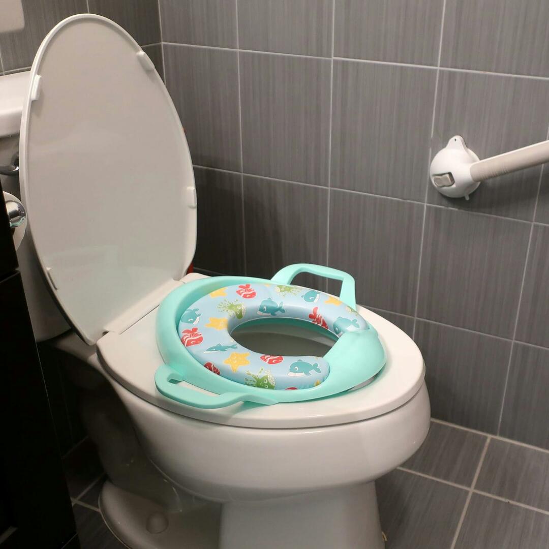 Super Soft & Durable Full Cushion Potty Trainer Seat with Handle | Comfortable & Secure Toilet Training for Toddlers