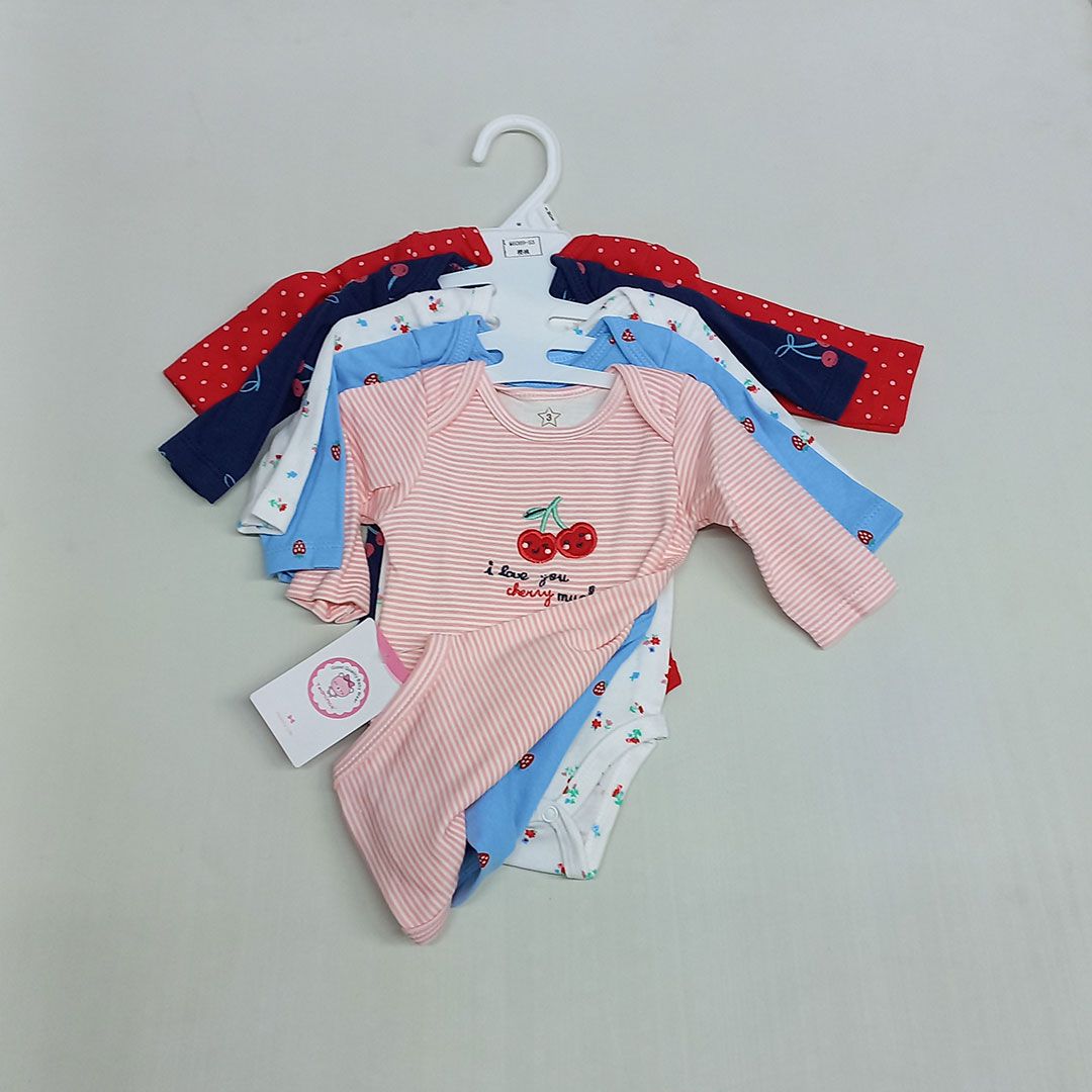 5PCs Cutest Baby Newborn Cotton short/Long-sleeve Baby Boy Onesies/Bodysuit/sleepsuit Blue 0-3 Months