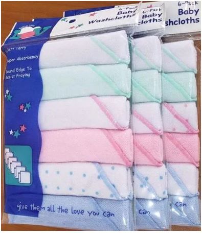6 & 8-Piece Baby Washcloth Set | Ultra-Soft Towels for Newborn Bathing, Feeding & Cleaning | Gentle & Absorbent | Kal Kids Collection