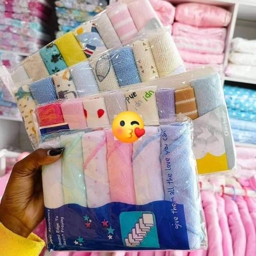 6 & 8-Piece Baby Washcloth Set | Ultra-Soft Towels for Newborn Bathing, Feeding & Cleaning | Gentle & Absorbent | Kal Kids Collection