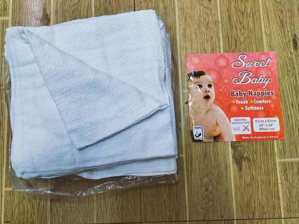 Pure Cotton Baby Nappies | Soft, Breathable & Reusable Diaper Cloths for Newborns & Infants | Gentle on Skin | Kal Kids Collection