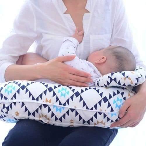 3-in-1 Nursing Pillow with Head Pillow and Neck Support – Comfortable for Breastfeeding, Bottle Feeding and Baby Sitting