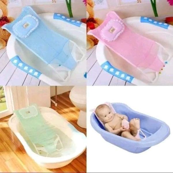 Adjustable Baby Bath Net Support | Safe & Comfortable Newborn Bath Hammock for Boys, Girls & Unisex Use | Fits Most Baby Bathtubs