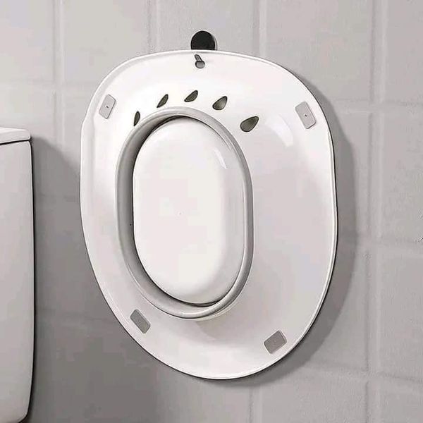 Sitz Bath for Toilet Seat, Hemorrhoids Postpartum Care Basin, Sitz Baths with Flusher Pregnant Women, Soaking Basin Ideal for Inflammation Treatment, Deeper Bowl, Fits Universal Toilet