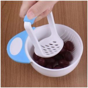 Baby Food Masher & Bowl Set | Easy Weaning Tool for Boys, Girls & Unisex | Portable, BPA-Free Masher Bowl for Homemade Baby Meals