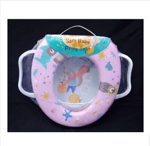 Super Soft & Durable Full Cushion Potty Trainer Seat with Handle | Comfortable & Secure Toilet Training for Toddlers