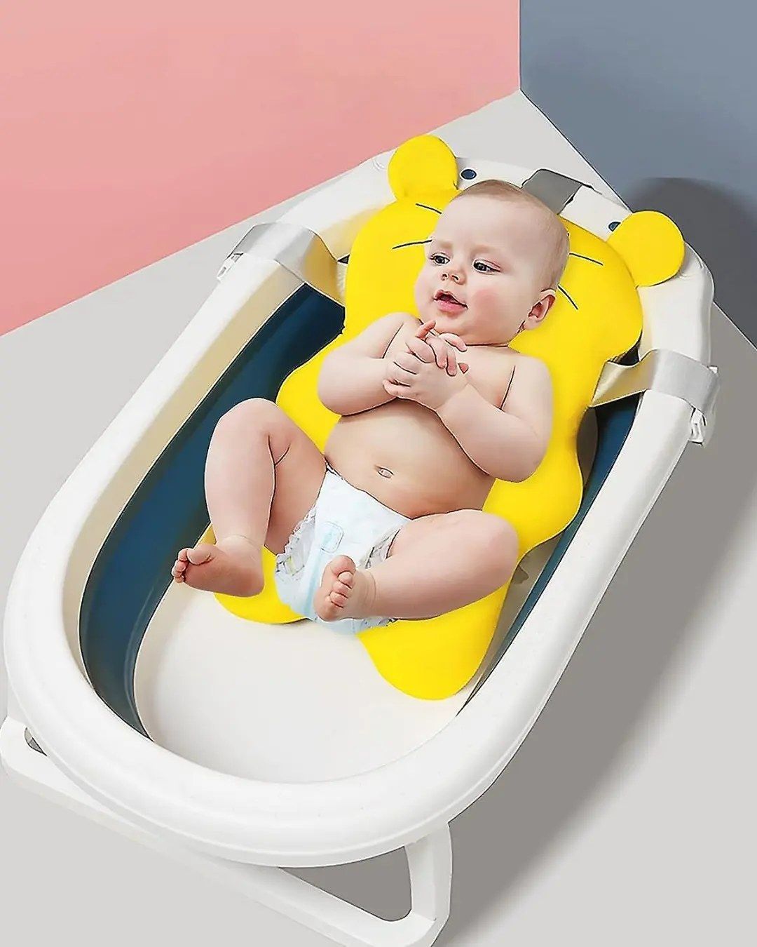 Sponge Bath Net – Supportive, Anti-Slip & Comfortable Newborn Bath Seat for Boys & Girls