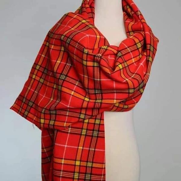 Fabric Customized Fleece Maasai Shuka | Soft Kikoi / Leso Wrap | Multi-Purpose Warm Traditional Blanket | Available in Assorted Vibrant Colors