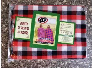 Fabric Customized Fleece Maasai Shuka | Soft Kikoi / Leso Wrap | Multi-Purpose Warm Traditional Blanket | Available in Assorted Vibrant Colors