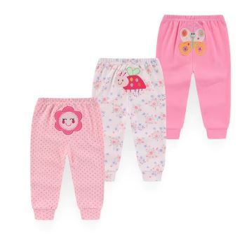 3-Piece Newborn Baby Trousers Set | Soft Cotton Assorted Pants for Boys, Girls & Unisex | Comfortable Daily Wear for 0–12 Months