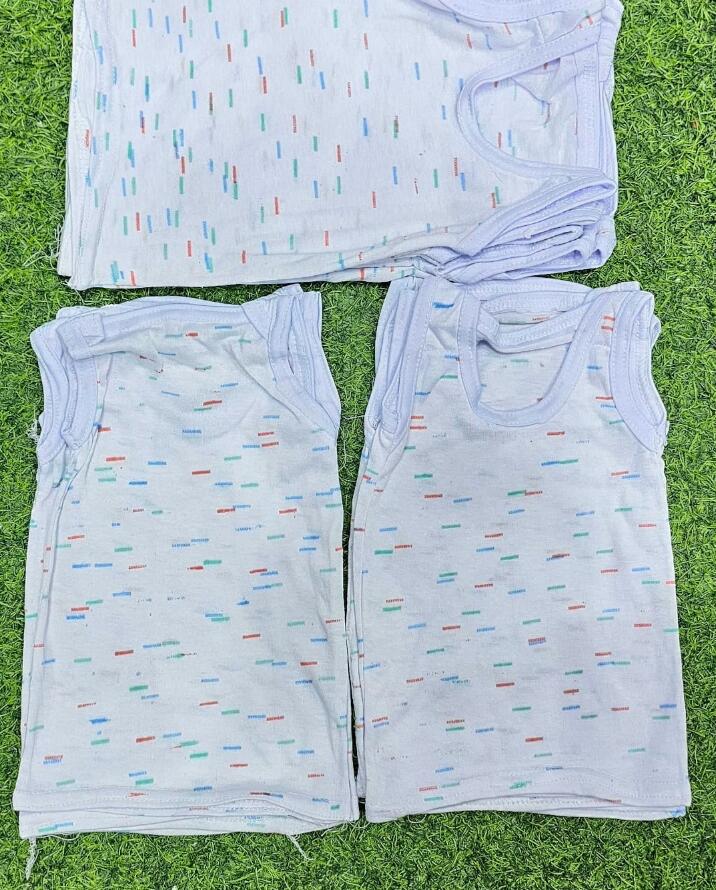 Unisex Newborn Baby Vests / Cotton Undershirts | Soft & Breathable Sleeveless Innerwear | For Boys & Girls | Kal Kids Collection