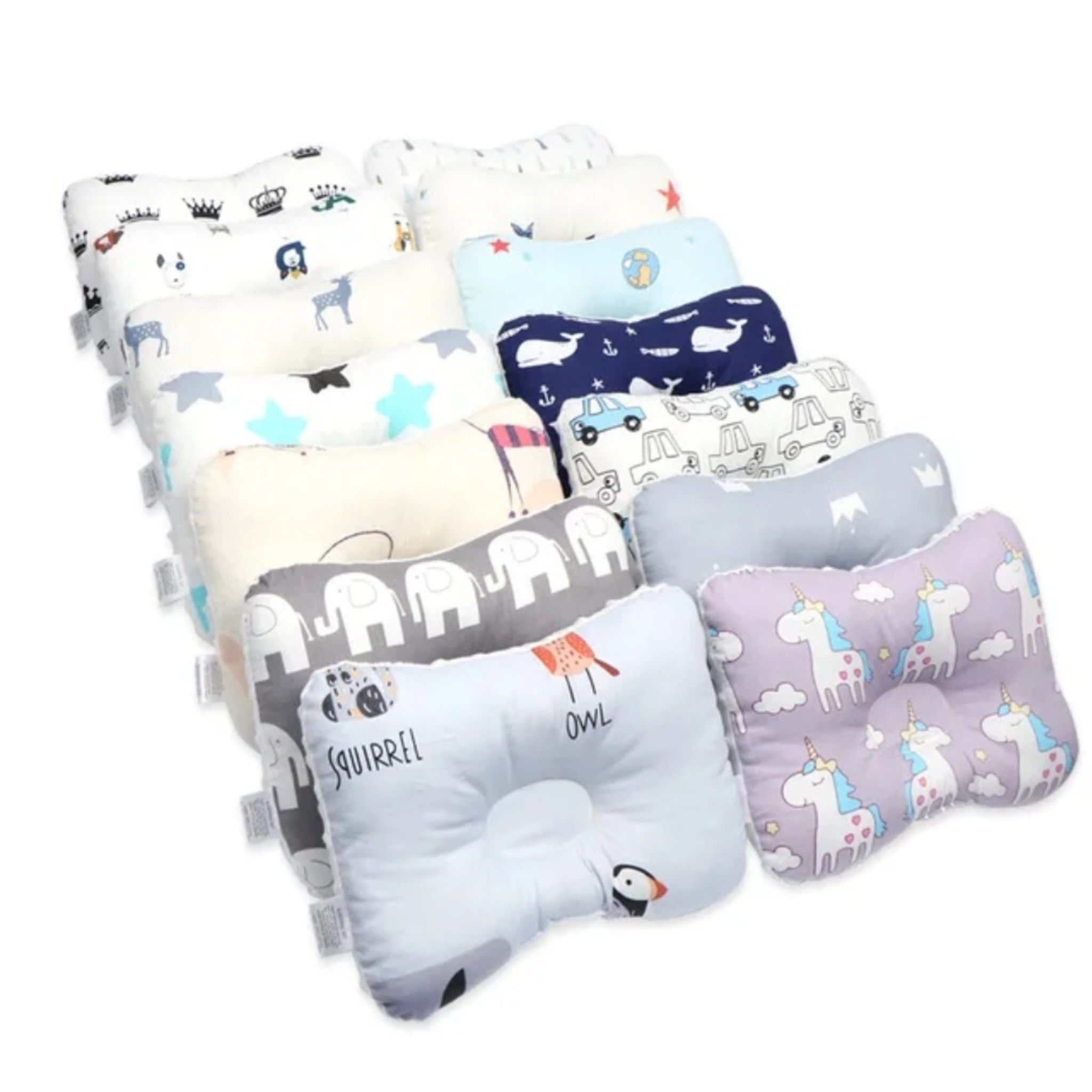 Baby Pillow for Newborns – Sleep Positioner & Flat Head Support Cushion