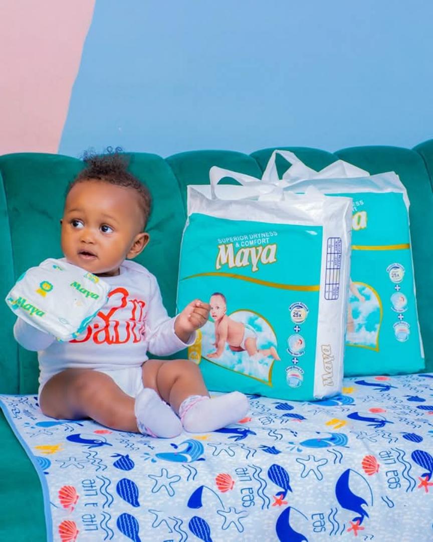 Maya Disposable Baby Diapers | Soft, Super Absorbent & Leak-Proof Diapers for Newborns to Toddlers – Gentle on Skin, Reliable All-Day Protection