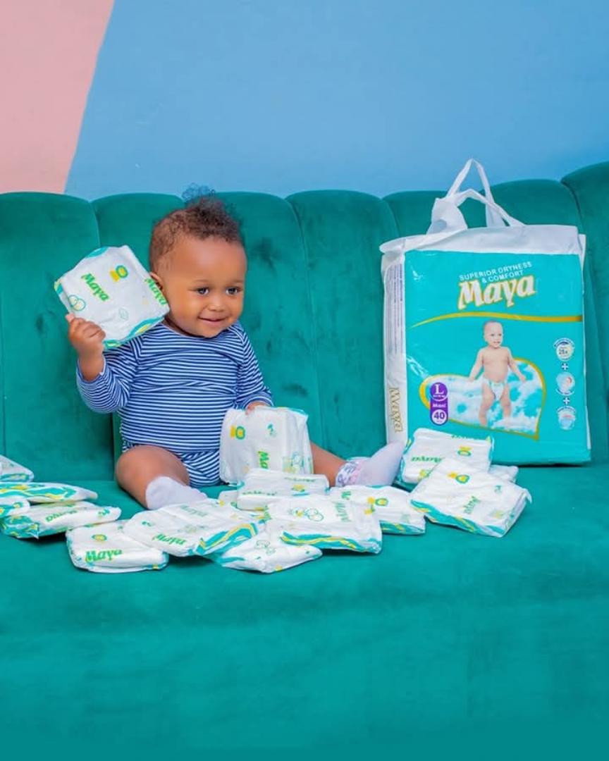 Maya Disposable Baby Diapers | Soft, Super Absorbent & Leak-Proof Diapers for Newborns to Toddlers – Gentle on Skin, Reliable All-Day Protection