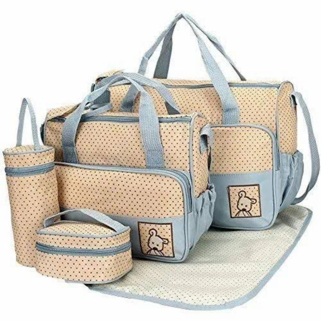 5 pieces dotted daiper bag