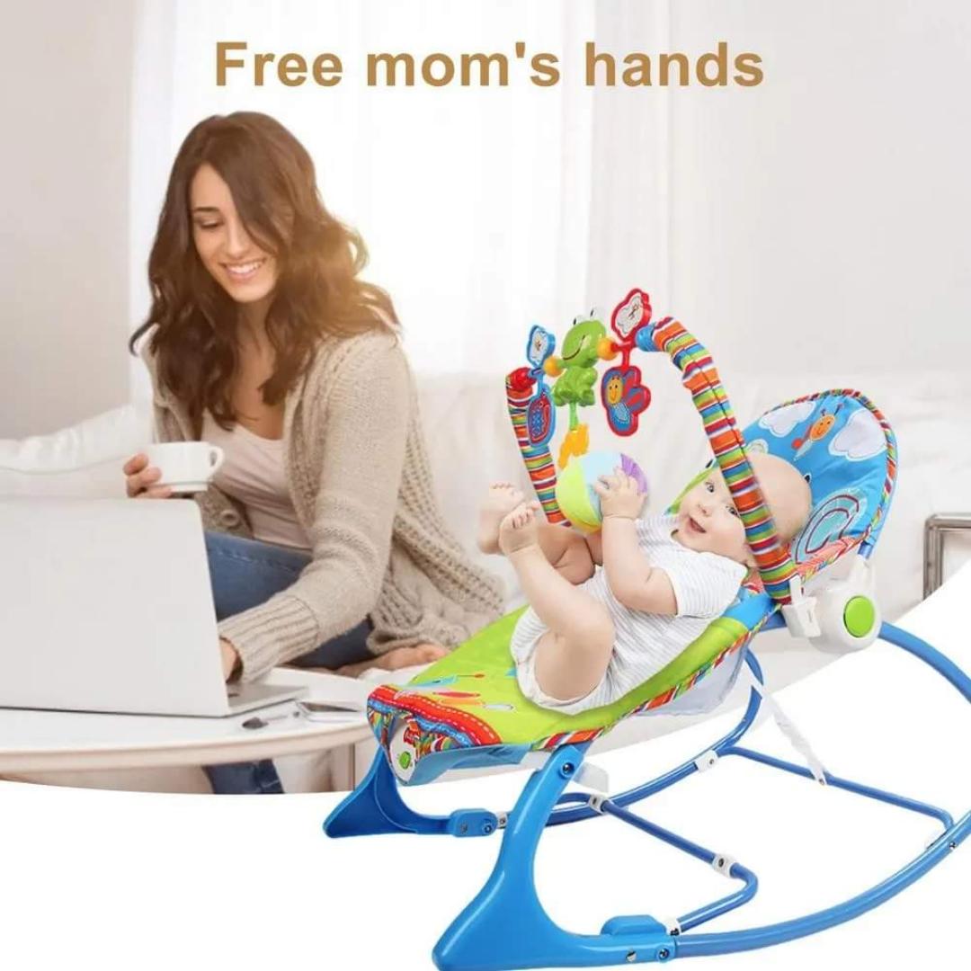 Best Deal 2-in-1 Baby Rocker | Converts to Toddler Seat | Gentle Rocking Motion, Safety Belt & Toy Bar – Comfort & Fun in One!