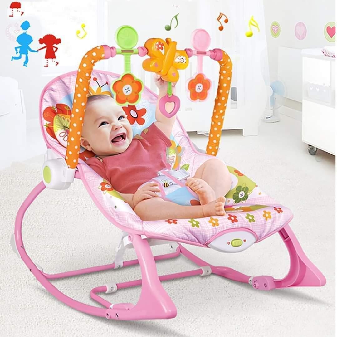 Best Deal 2-in-1 Baby Rocker | Converts to Toddler Seat | Gentle Rocking Motion, Safety Belt & Toy Bar – Comfort & Fun in One!
