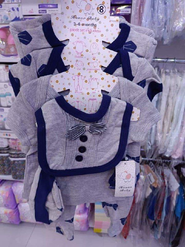 8-Piece Cotton Receiving Set – Soft Newborn Clothes & Accessories for Everyday Comfort and Gentle Care