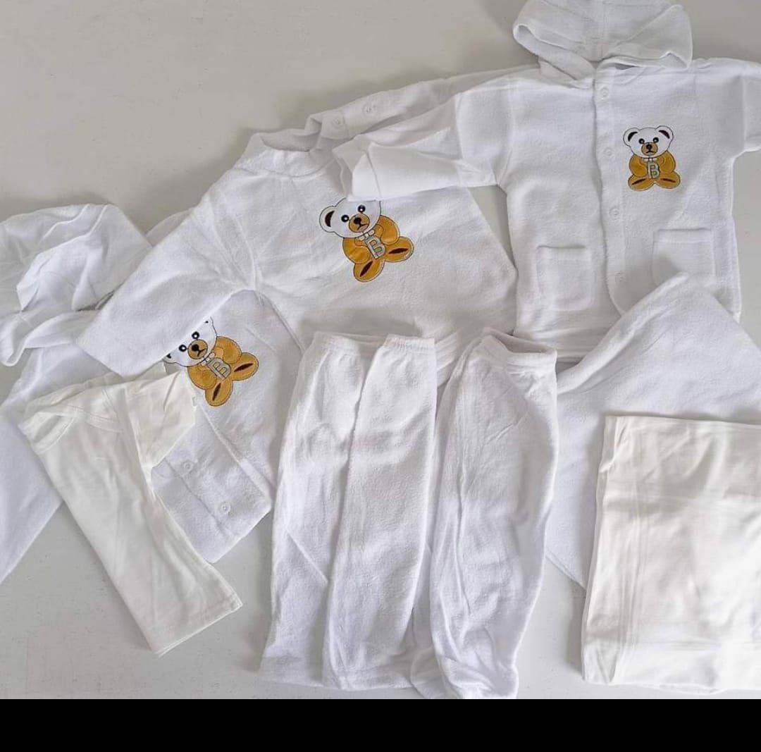 8-Piece Fleece Receiving Set – Ultra-Soft & Warm Baby Essentials for Newborn Comfort in Blue,Pink,Cream & White