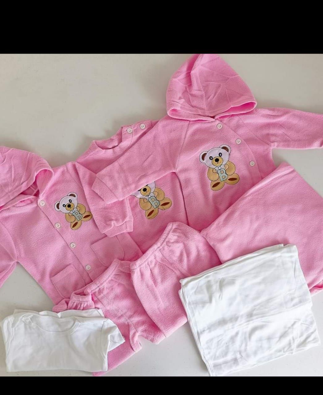 8-Piece Fleece Receiving Set – Ultra-Soft & Warm Baby Essentials for Newborn Comfort in Blue,Pink,Cream & White