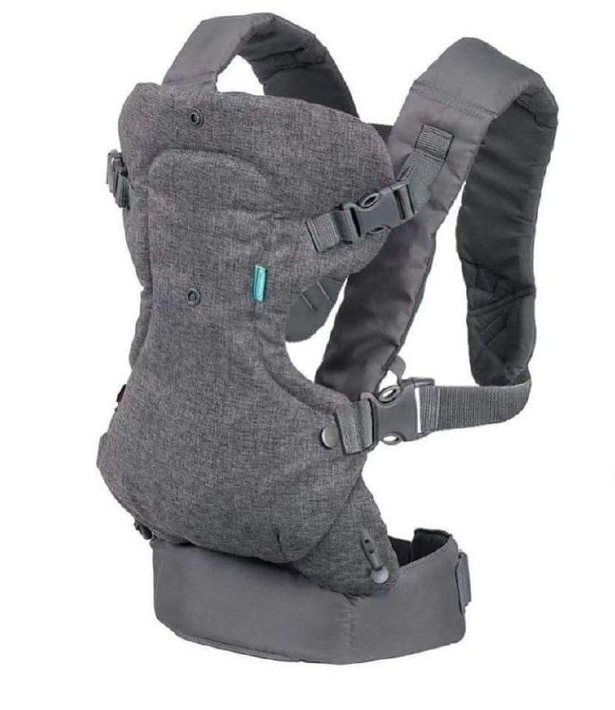 Infantino Gray Baby Carrier – Comfortable, Hands-Free Babywearing (With or Without Hood)