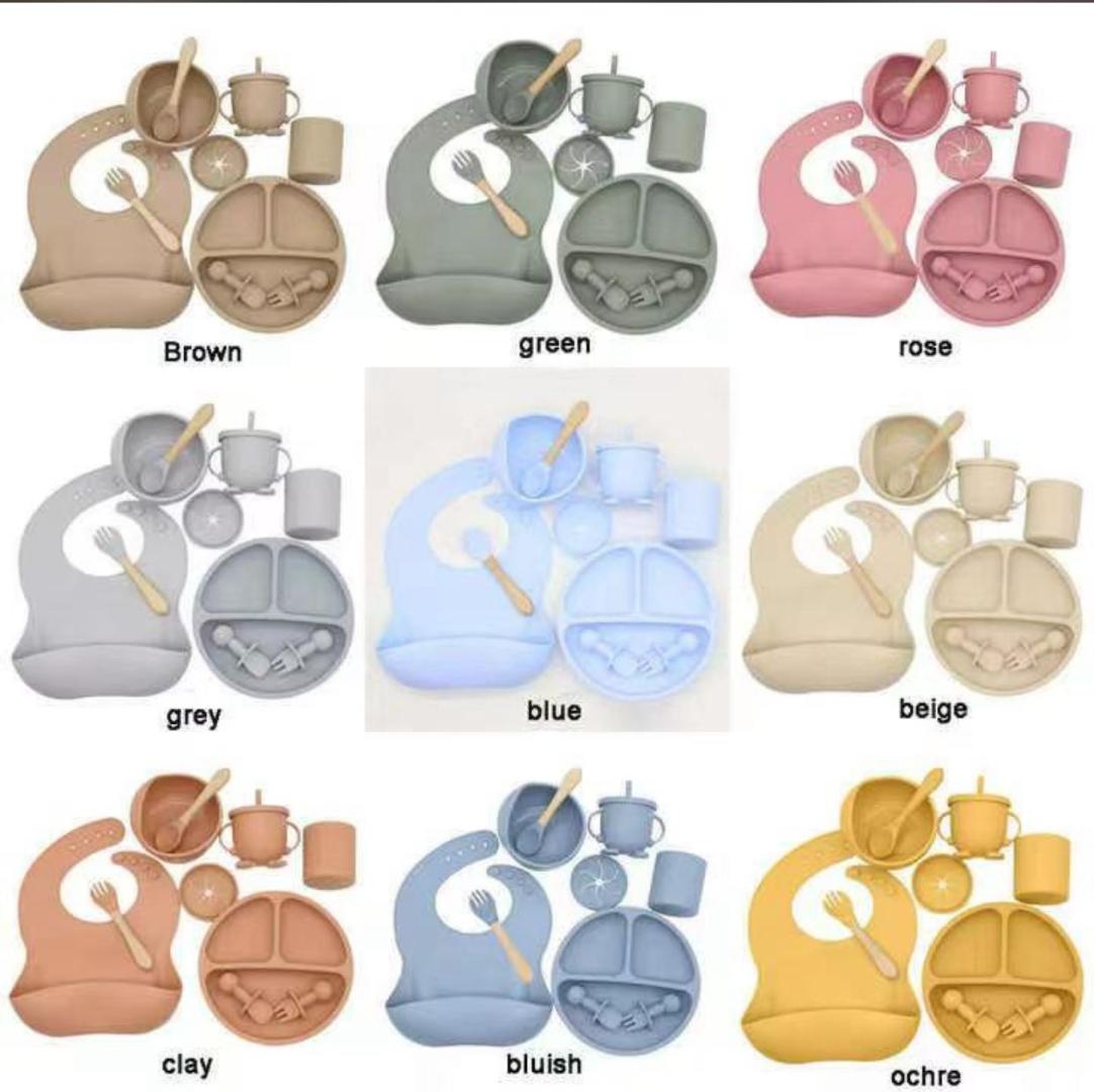 Best Deal Silicone Baby Feeding & Weaning Set – BPA-Free, Suction Bowl, Spoon & Cup