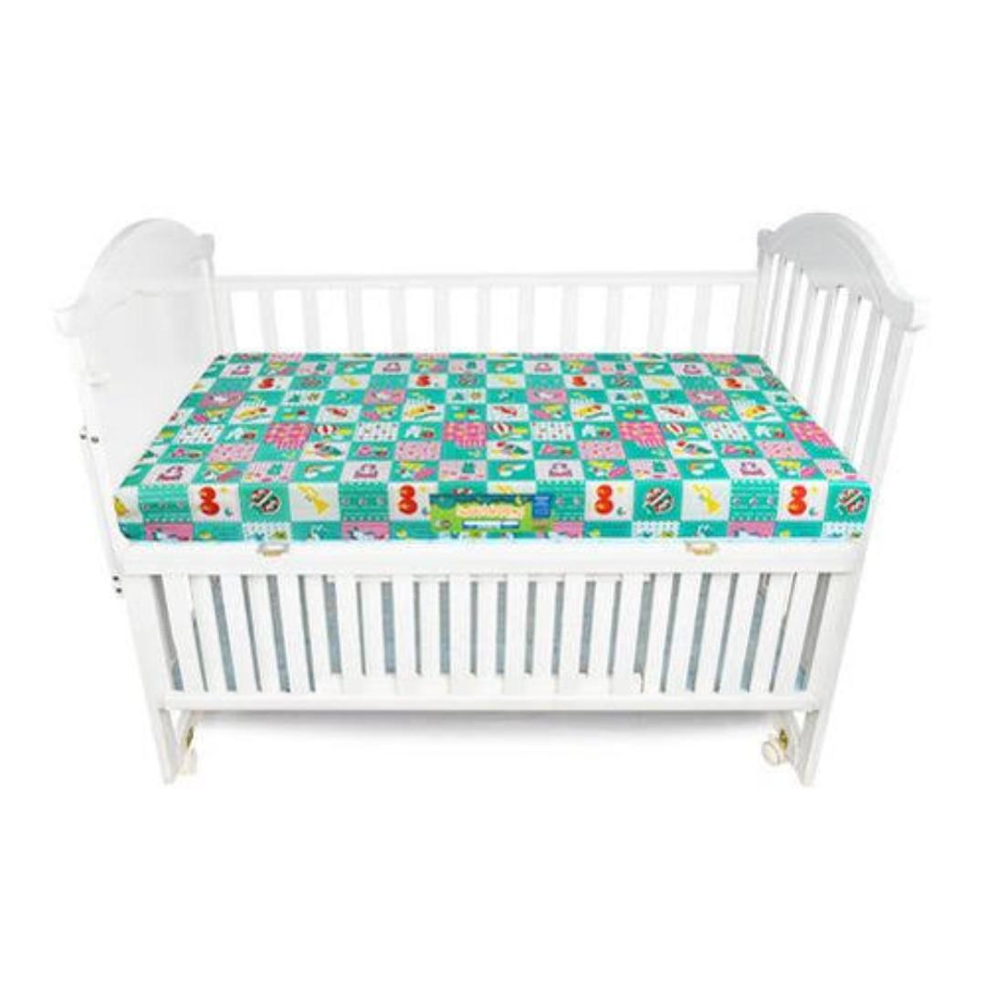 Baby Cot Mattress – Waterproof, Medium-Density Foam, Firm Support (48" x 24" x 4")