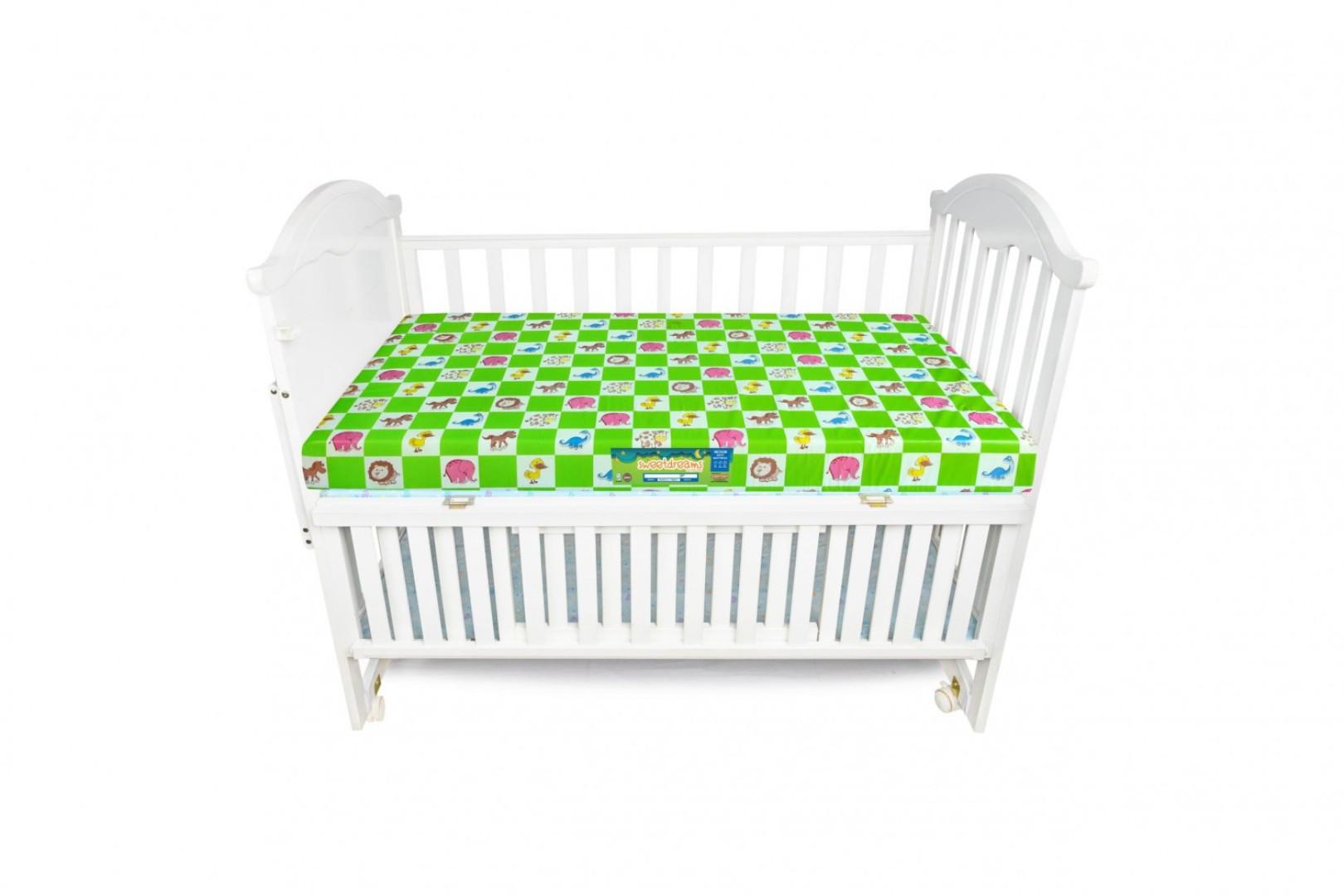 Baby Cot Mattress – Waterproof, Medium-Density Foam, Firm Support (48" x 24" x 4")