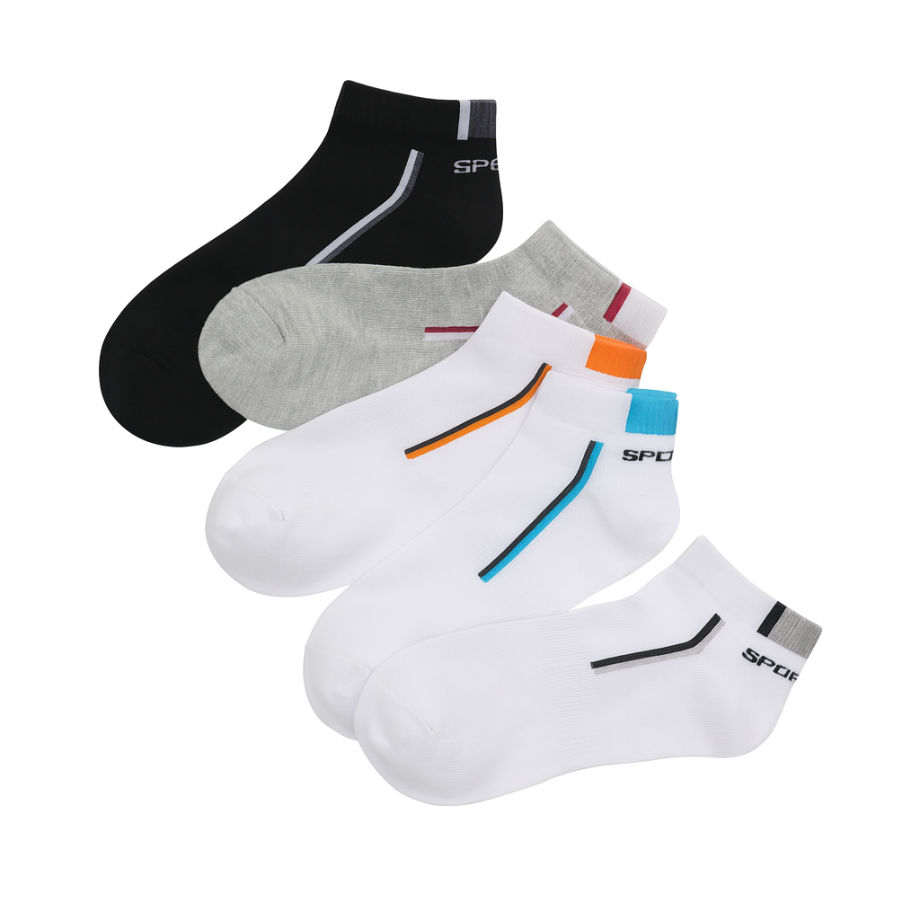 Men Freesize Ankle Socks – Soft, Breathable & Comfortable Cotton Blend