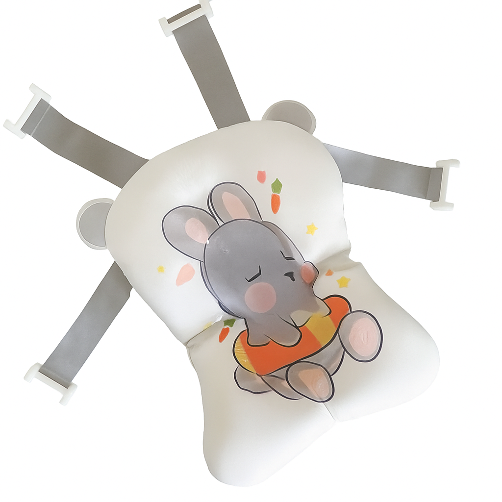 Baby Bath Sponge Support – Soft, Safe & Anti-Slip Cushion for Newborn Bathing