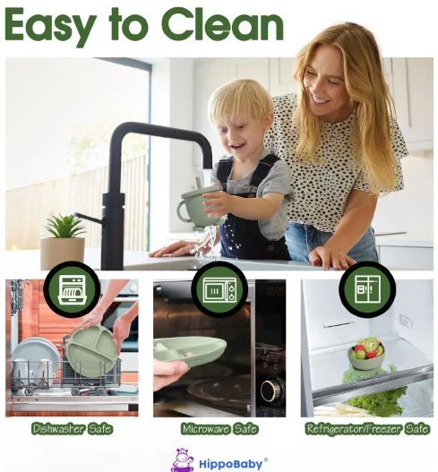 Silicone Baby Feeding and Weaning Set – Soft, Safe & BPA-Free for Toddlers and Infants