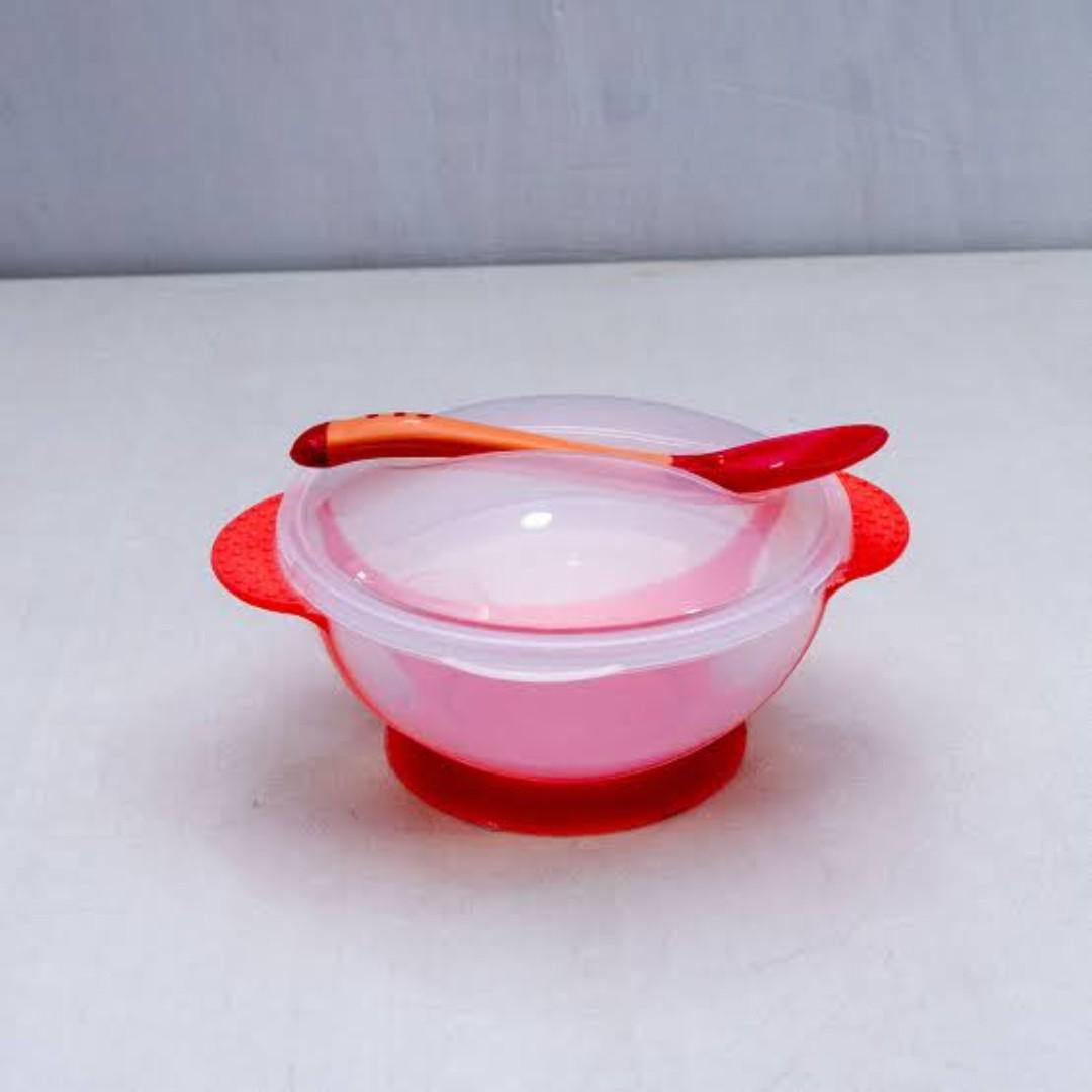 Baby Feeding Set – Heat-Sensing Spoon & Silicone Bowl
