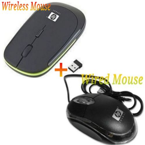 HP 1Wireless Optical Mouses + 1 Wired Mouse
