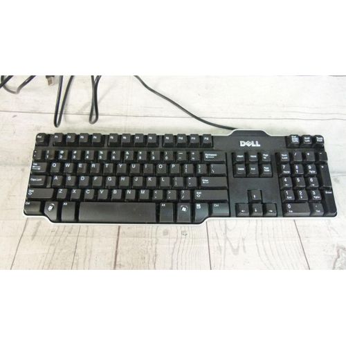 DELL Refurbished Desktop Computer Keyboard - Black