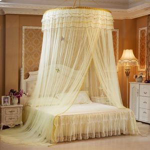 Purple Round Mosquito Net For Single Bed FREE SIZE
