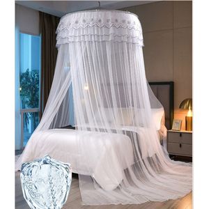 Purple Round Mosquito Net For Single Bed FREE SIZE