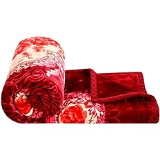 Printed Mink Heavy Duty Luxury Ultra 2 Ply Double Bed Blanket 5 kg for Heavy Winters with English Colors