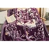 Printed Mink Heavy Duty Luxury Ultra 2 Ply Double Bed Blanket 5 kg for Heavy Winters with English Colors