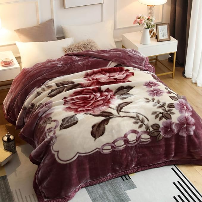 Super Soft Warm  FLEECE Fluffy Blanket Double Layer Mink Blanket Double SIDED