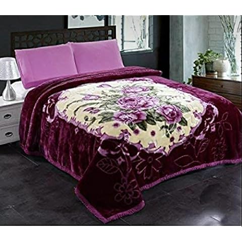Super Soft Warm  FLEECE Fluffy Blanket Double Layer Mink Blanket Double SIDED